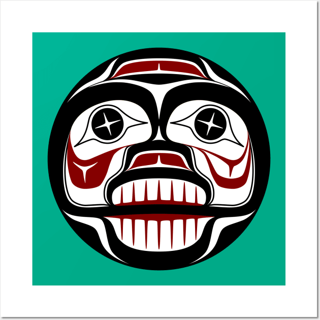 Northwest Pacific coast Haida Weeping skull Wall Art by redhomestead